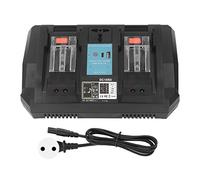 Chargeur de Batterie au Lithium 14,4 V à 18 V avec onduleur et Prise US 100-240 V - Station de Charge Double Port Compatible avec BL1840B BL1850B BL1830B BL1860B et BL1430 -