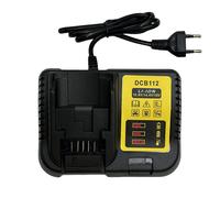 Chargeur de batterie au Lithium 2A DCB112, pour Dewalt 10.8V 14.4V 18V 20V DCB206 DCB205 DCB204 DCB203 DCB120,DCB107 DCB115 Noir