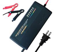 Chargeur de batterie au lithium 48 V, chargeur de batterie LiFePO4 58,4 V 5 A pour batterie au lithium fer phosphate, chargeur à lacet, mainteneur de batterie, chargeur intelligent avec ventilateur de