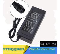 Chargeur de batterie au lithium 54,6 V 2 A pour pack de batteries au lithium 48 V, connecteur 3 broches GX16