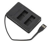 Chargeur de Batterie Caméra, Double Emplacement, Écran LCD, Entrée Type - C USB, Câble Inclus, Noir, pour Hero9 - Chargement Simultané, Affichage Intelligent, Idéal Voyage