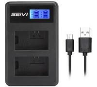 Chargeur De Batterie Caméra Double Fente Seivi Pour Sony Np-Fw50 A6300 A6500 A6000 A7R A7 Noir G