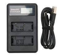 Chargeur de Batterie, Chargeur de Batterie Double USB 5 V pour Batterie D'appareil Photo Fujifilm XS10 XT3 XT30 XT20 XT10 XT2 XA7 XE4 XA5 XT200 XT100 X100V X100F