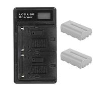 Chargeur de Batterie, Chargeur de Batterie pour écran LCD, Chargeur de Batterie à Double Charge, adapté à la Batterie d'appareil Photo NP F550 / F980 / F960 / F970 / F750 / F950 / F770