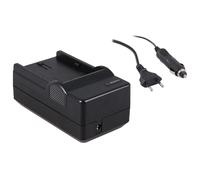 Chargeur de batterie compact compatible avec Sony NP-FH50 avec adaptateur voiture 12V
