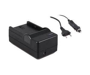 Chargeur de batterie compact compatible avec Sony NP-SP70 avec adaptateur auto 12V