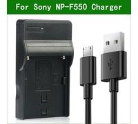 Chargeur de batterie d'appareil photo pour Sony NP-FM55H NP-FM500H NP-F550 NP-FP50 NP-FH50 NP-FV50 NP-FW50 NP-BG1 NP-BN1 NP-BX1 NP-BY1 - Type NP-F550