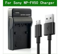 Chargeur de batterie d'appareil photo pour Sony NP-FM55H NP-FM500H NP-F550 NP-FP50 NP-FH50 NP-FV50 NP-FW50 NP-BG1 NP-BN1 NP-BX1 NP-BY1 - Type NP-FV50