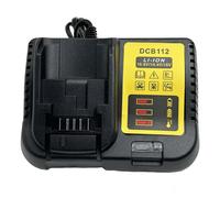 Chargeur de batterie DCB112 pour Dewalt 10.8V 12V 14.4V 18V 20V DCB206 DCB205 DCB204 DCB203 DCB120,DCB107 DCB115 DCB105 (sans batterie) UK Plug