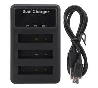 Chargeur de Batterie de la caméra NP-BG1 Micro USB Port Chargement de la Position de Trois Cartes avec écran d'alimentation LCD pour Cyber DSC H50, etc.