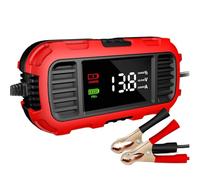 Chargeur de Batterie de Moto,Chargeur de Moto - Mainteneur de Batterie de Chargeur Automobile - Affichage numérique, détection Intelligente, de de Voiture Intelligent pour Scooter, t