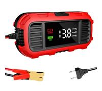 Chargeur de Batterie de Moto, Chargeur d'entretien pour Moto, Mainteneur de Batterie de Chargeur Automobile, Chargeur de de Voiture Intelligent, Affichage numérique, détection Intelligente, p