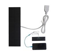 Chargeur de batterie de panneau solaire - Panneau solaire portable Chargeur USB | Banque d'énergie de charge solaire de 3 W pour appareil photo portable de téléphone portable Batterie de secours en