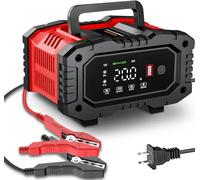 Chargeur de Batterie de qualité supérieure 20 A, 12 V/24 V LiFePO4 au Plomb AGM Smart Automotive, mainteneur de Batterie avec réparation d'impulsion/Compensation de température pour Voiture, Camion,
