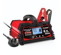 Chargeur de batterie de voiture 30 A 12 V/24 V 15 A Chargeur de batterie de voiture entièrement automatique intelligent avec écran LCD Chargeur pour batteries de voiture et moto et batterie LiFePO4 12