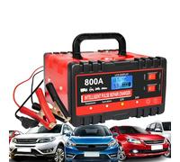 Chargeur de batterie de voiture - Appareil intelligent 12 V/24 V avec compensation de température, mode réparation et charge d'entretien | Chargement rapide pour voiture, camion, moto, road trip, entr