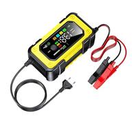 Chargeur de Batterie de Voiture,Chargeur de Batterie Véhicule 12V 7A | Gadget de Charge avec Écran LCD Couleur pour Automobile Camion Moto Bateau Maritime Extérieur Garage