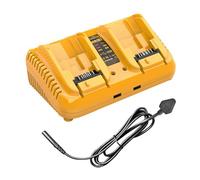 Chargeur de batterie double port pour batteries Dewalt 12 V/20 V, chargeur rapide compatible avec les batteries au lithium série DCB