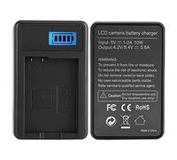 Chargeur de Batterie EN-EL14, Concentrateur de de Batterie D'appareil Photo avec écran LCD, pour D5100/D3100/D3200/D3300/Coolpix