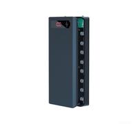 Chargeur de batterie facilement transportable avec fonctions d'utilisation, y compris un design amovible et des options de sortie double (noir)