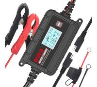 Chargeur de batterie intelligent 12 V au plomb/AGM/LiFePO4, écran LCD 2 A 6 V 12 V, chargeur de batterie portable et maintaner