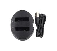 Chargeur de batterie intelligent à charge rapide pour appareils photo Panasonic FX8 et FX9, design compact et léger en ABS pour les voyages et l'utilisation quotidienne, noir, 8 x 6,4 x 2,5 cm