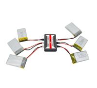 Chargeur De Batterie Lipo 6 En 1 Hotrc A100 3.7v, Avec Protection Contre La Surchauffe, Pour Hubsan X4 Q4 H107l H107c Wltoys