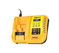 Chargeur de batterie lithium 2A for réparation d'outil sans fil Compatible avec Dewalt 10.8V-18V DCB206/DCB205/DCB204/DCB203/DCB120/DCB107/DCB115/DCB105, charge rapide(UK)