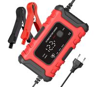 Chargeur de Batterie Moto 12V6A Chargeur de Batterie Automatique Intelligent Chargeur de Batterie Portable Chargeur de Trickle Désulfateur de Batterie