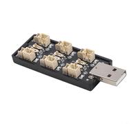 Chargeur de batterie multi-ports USB 6 canaux Courant réglable pour RC pour LiPO LiHv 3,7 V 4,2 V 4,35 V Large Tension Indicateur d'état LED Alimenté par USB Noir 7,5 x 2,5 x 1 cm (3,8 V)