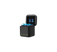 Chargeur de batterie portable 5 V 2,4 A 650 mAh pour GoPro Hero 13 (3 compartiments de batterie)