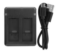 Chargeur de batterie portable a double port pour camera, support de charge a double canal pour GoPro 9