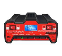 Chargeur de batterie pour chargeur de batterie intelligent 12V-24V avec écran LCD | Chargeur marin, chargeur de stockage de batterie résistant à la chaleur, chargeur de batt