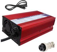 Chargeur De Batterie pour Chariot élévateur 36 V 10 A, Chargeur d'entretien Intelligent, Adapté à La Charge De Batteries Au Plomb 36 V avec Prise Ronde à 3 Broches., Plug F