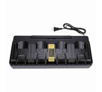 Chargeur de Batterie pour DCB206, 4 Ports 3A Vitesse | Compatible avec DCB204, fonctions de sécurité intelligentes, indicateur d\'état LED, portable ou montable au mur