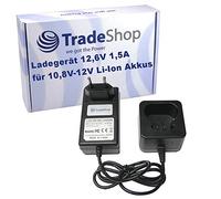 Chargeur de batterie pour différentes batteries Li-Ion Worx 10,8 V/12 V (comme WA3503, WA3509, RW9300, WX382, WX540) / bloc d'alimentation, station de charge