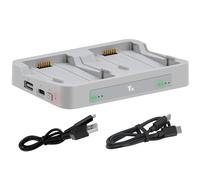 Chargeur de batterie pour DJI FLIP, hub de charge bidirectionnel, chargeur rapide, station de charge avec câble de charge, charge deux batteries de drone Flip simultanément en seulement 60 minutes