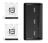 Chargeur de Batterie pour Hero 13, 3 emplacements pour Batterie, 2 Batteries/étui de Chargement Rapide USB pour Go Pro Hero 13 avec câble de Type C,entièrement Compatible avec la Batterie Hero 13