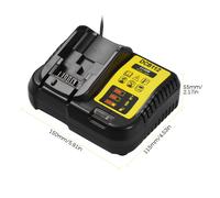 Chargeur de batterie pour outils électriques Chargeur de batterie lithium-ion Dispositif de recharge Chargeur de cellule compatible avec batterie Li-ion Dewalt 12 V-20 V Prise américaine