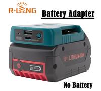 Chargeur de batterie Power Bank pour Bosch 18V BAT609 BAT610G, avec USB, adaptateur de support de type C, charge rapide (ne peut pas charger la batterie) vert