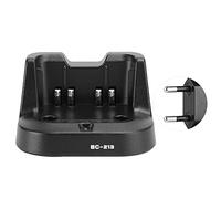 Chargeur de batterie radio portable, chargeur de batterie radio BC-213, fonctionnement précis avec voyant lumineux pour radio IC-V88 IC-F1000 IC-F2000 (prise UE)