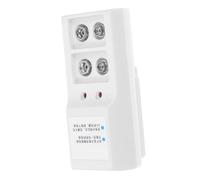 Chargeur de Batterie Rechargeable 9v Abs à Deux Emplacements, Blanc | Charge Rapide, Voyants Led, Charge Stable, Format Portable, pour Accumulateurs Rechargeables Longue Durée