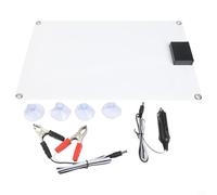 Chargeur de batterie solaire 12 V avec panneau solaire en silicone cristallin, chargeur étanche et mainteneur de batterie pour voiture, bateau, camping-car, utilisation en extérieur