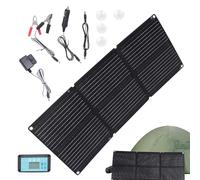 Chargeur de batterie solaire de voiture - Chargeur de panneau solaire de 200 W, chargeur de batterie solaire de voiture, générateur de batterie | 12-24 V automatique, pliable, étanche, flexible pour