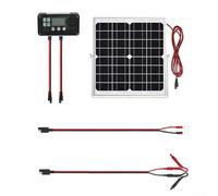 Chargeur de batterie solaire MPPT 12 V avec contrôleur intelligent pour voitures, bateaux, camping-cars, motos, optimise la capture de l'énergie solaire et empêche la surcharge