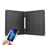 Chargeur de Batterie Solaire | Pliable, Charge Rapide, indicateur LED,Chargeur Solaire USB avec Protection Anti-Surcharge,pour Jardin Camping Randonnée Vélo Pêche