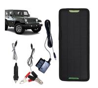 Chargeur de batterie solaire pour véhicule - Mainteneur de batterie solaire 5 W, chargeur solaire | 12 V étanche, facile à installer, kit de charge à régime lent pour motos, camions, remorques