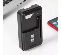 Chargeur de batterie universel USB-C pour batteries mobiles et appareils photo - Charge rapide, prise en charge du connecteur latéral, design de voyage compact, charge intelligente avec indicateurs