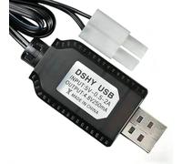 Chargeur de batterie USB 4,8 V 250 mA pour batterie NiMH, câble de charge multi-connecteurs avec prise JST SM, coupure automatique, indicateur de lumière complète pour voiture télécommandée, bateau