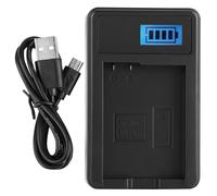 Chargeur de batterie USB avec écran LCD intelligent pour Nikon D5100, D3100, D3200, D3300 et Coolpix P7000DF : charge rapide et efficace.